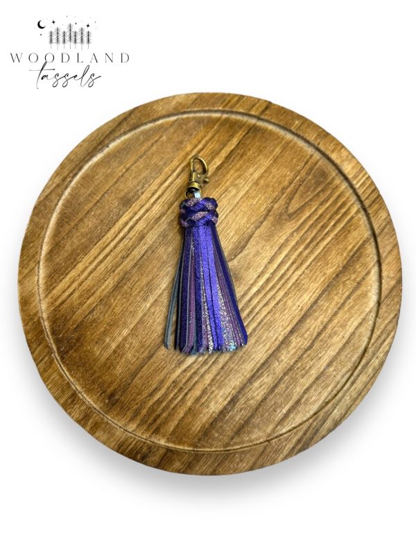 Product Image for  Amethyst Leather Tassel