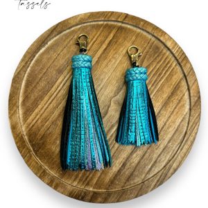 Product Image for  Sky Blue Leather Tassel