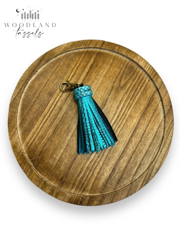 Product Image for  Sky Blue Leather Tassel