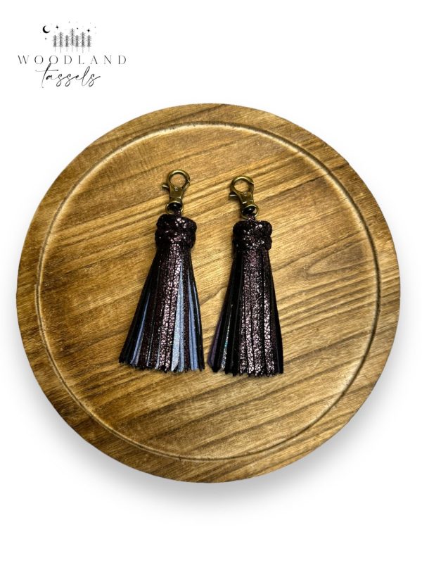 Product Image for  Sparkling Merlot Leather Tassel