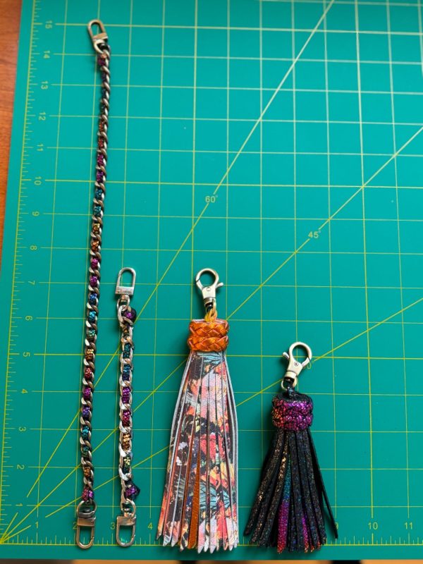 Product Image for  Rainbow Leather and Metal Bag Chain