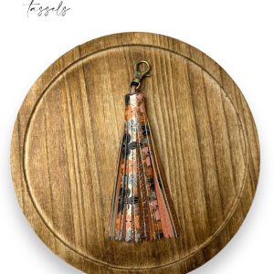 Product Image for  Copper Floral Leather Tassel