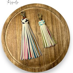 Product Image for  Bone Rainbow Leather Tassel