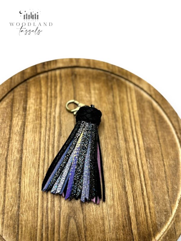 Product Image for  Black Pearl Leather Tassel