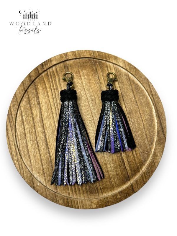 Product Image for  Black Pearl Leather Tassel