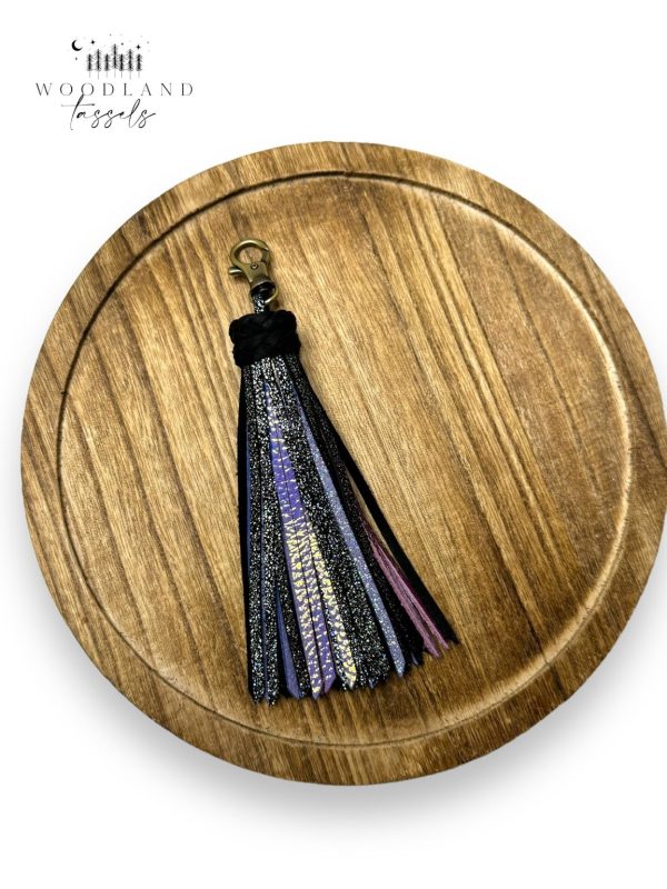 Product Image for  Black Pearl Leather Tassel