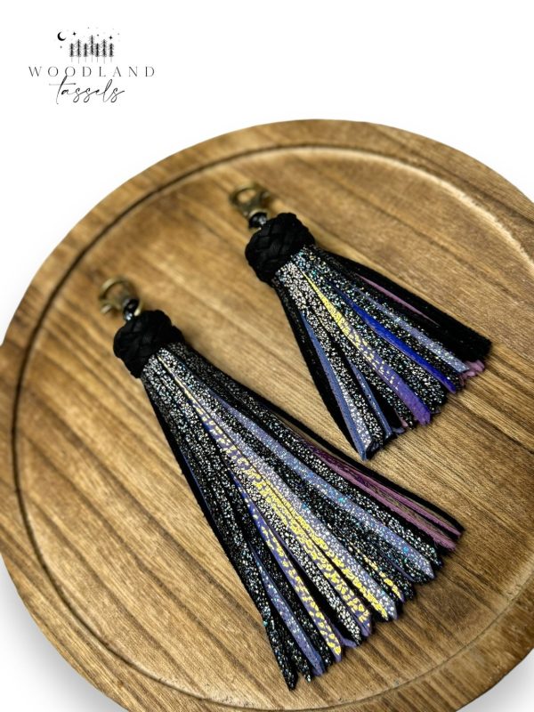 Product Image for  Black Pearl Leather Tassel