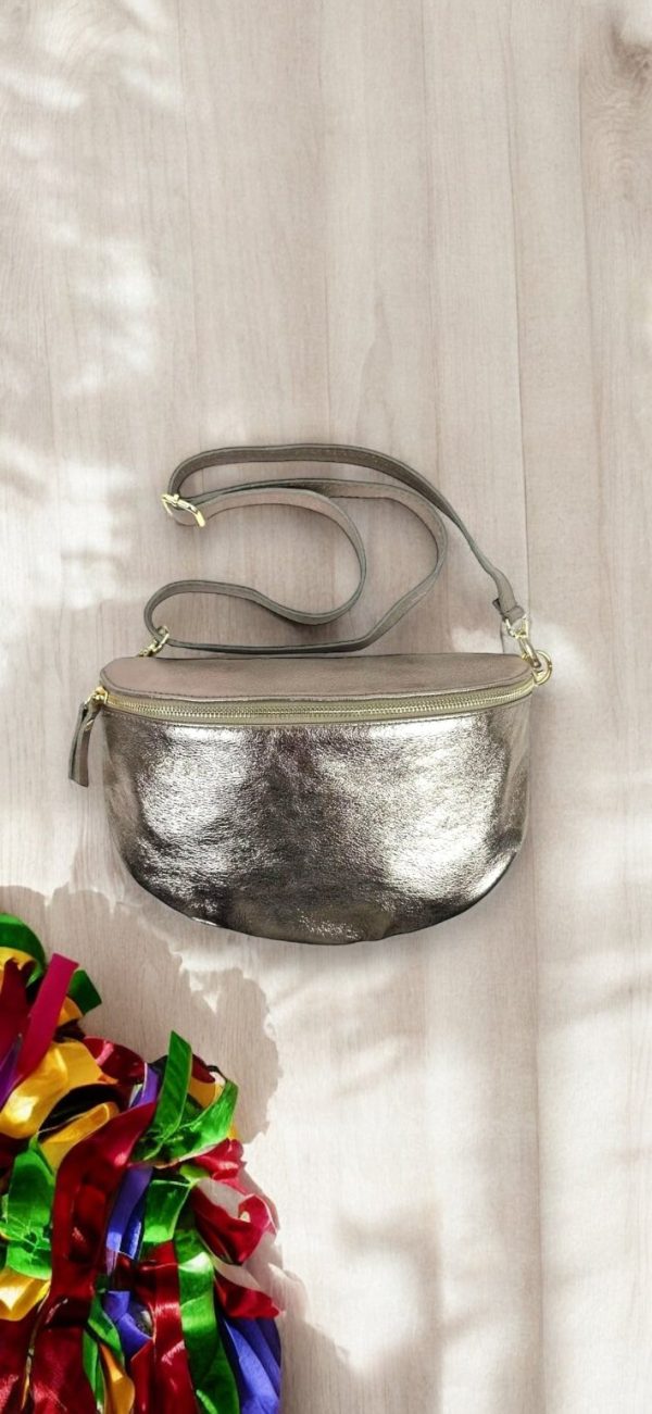 Product Image for  Genuine Leather Metallic Sling Bag✨