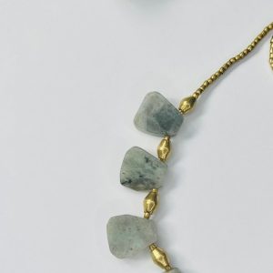 Product Image for  Natural labradorite stone with brass