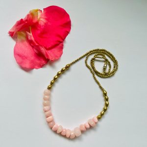 Product Image for  Rose Quartz Stone with brass