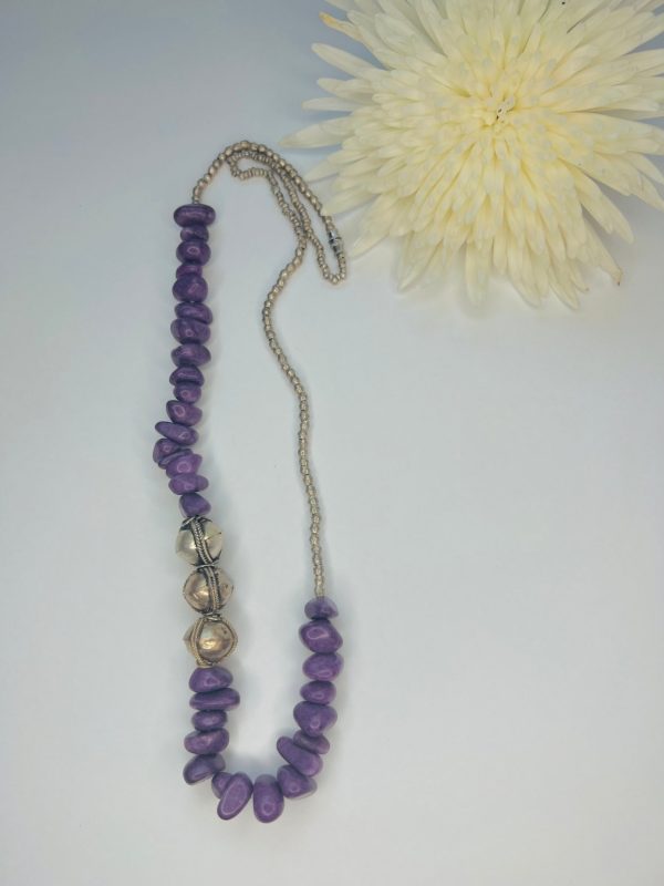 Product Image for  Over size Purple jade with brass