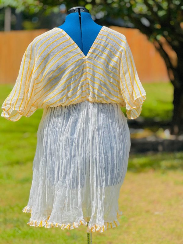 Product Image for  Summer Maxi Swimsuit yellow stripes Dress