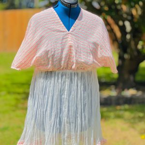 Product Image for  Summer Maxi Swimsuit peach stripes Dress