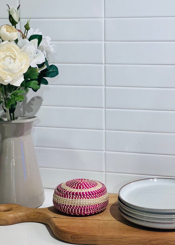 Product Image for  pink and ivory baskets