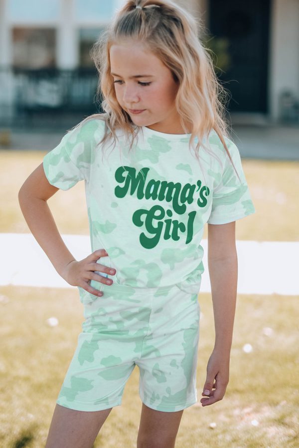 Product Image for  Girls Printed Letter Graphic Lounge Set