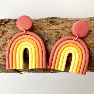 Product Image for  Rainbow Shape Dangle Earrings