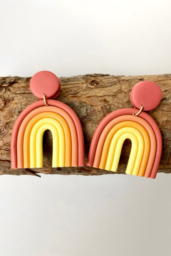 Product Image for  Rainbow Shape Dangle Earrings