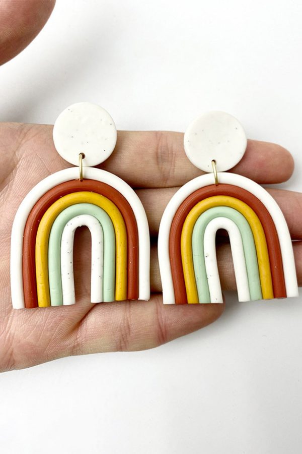 Product Image for  Rainbow Shape Dangle Earrings