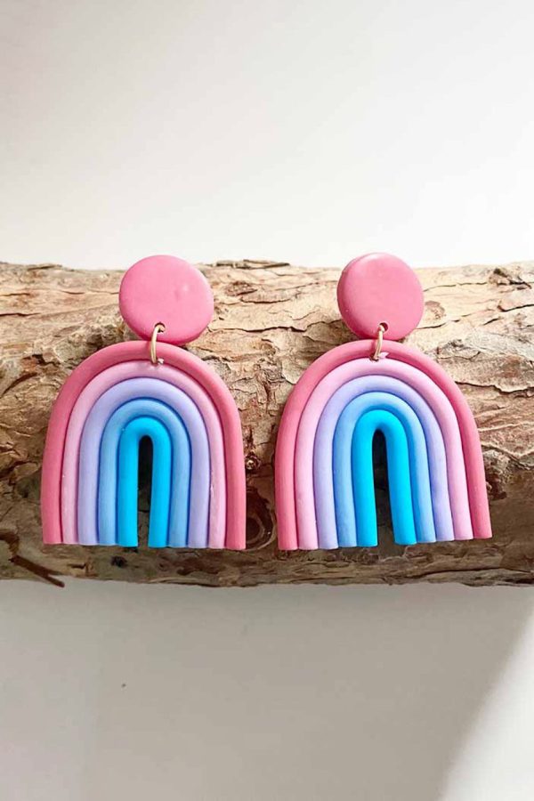 Product Image for  Rainbow Shape Dangle Earrings