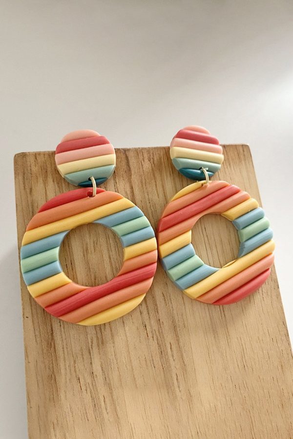 Product Image for  Round Shape Wooden Dangle Earrings