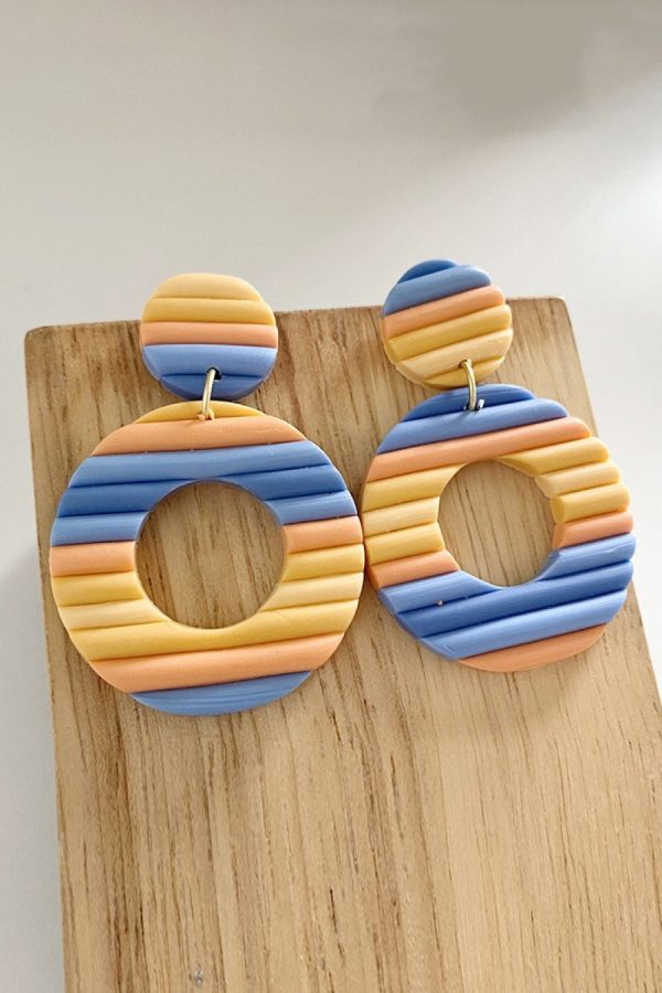 Product Image for  Round Shape Wooden Dangle Earrings