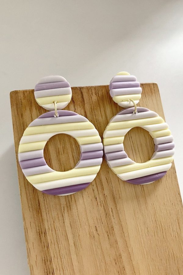 Product Image for  Round Shape Wooden Dangle Earrings