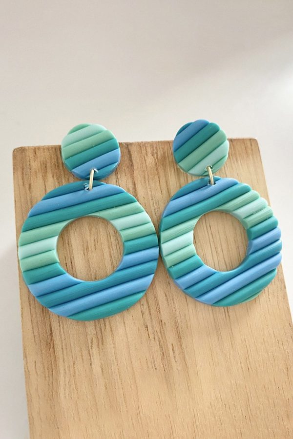 Product Image for  Round Shape Wooden Dangle Earrings