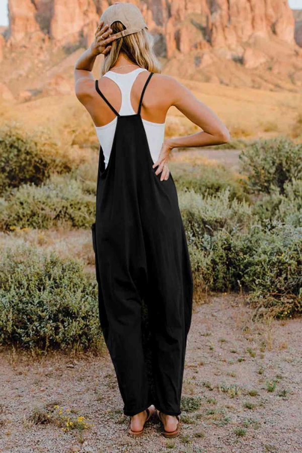 Product Image for  Double Take Full Size V-Neck Sleeveless Jumpsuit with Pockets