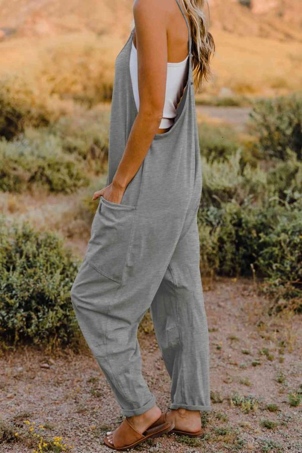 Product Image for  Double Take Full Size V-Neck Sleeveless Jumpsuit with Pockets