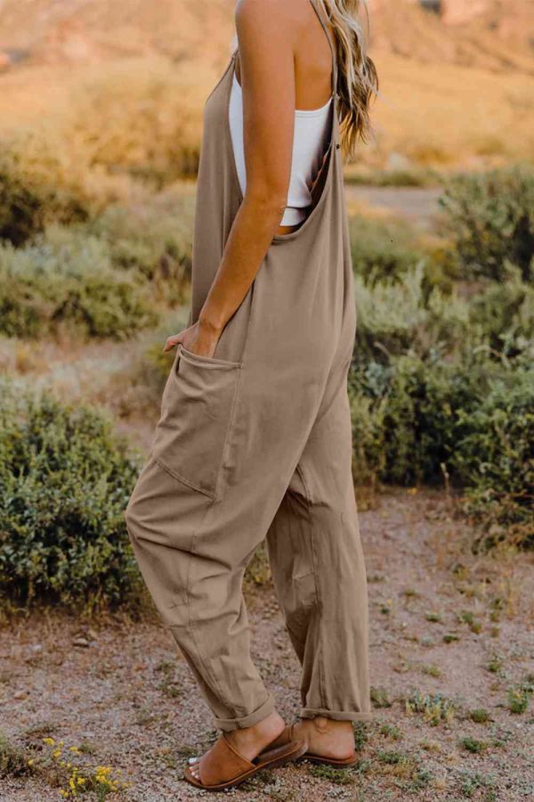 Product Image for  Double Take Full Size V-Neck Sleeveless Jumpsuit with Pockets