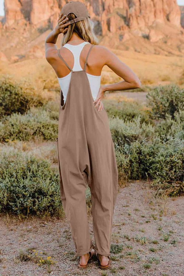 Product Image for  Double Take Full Size V-Neck Sleeveless Jumpsuit with Pockets