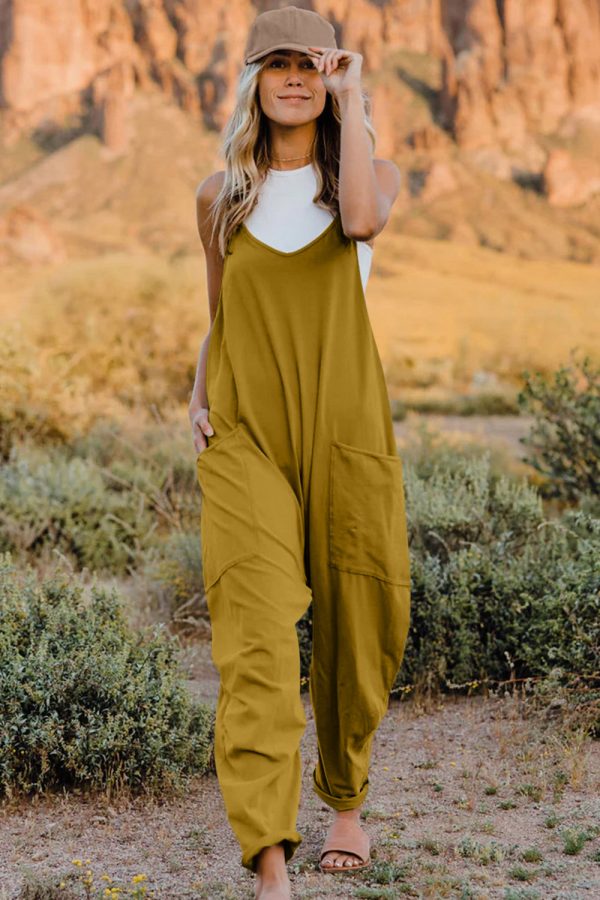 Product Image for  Double Take Full Size V-Neck Sleeveless Jumpsuit with Pockets