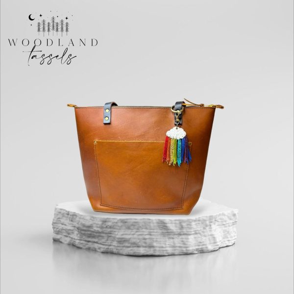 Product Image for  Cloudburst Leather Bag Charm