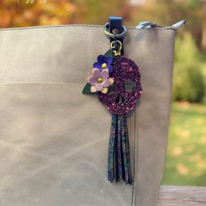 Product Image for  Sugar Skull Leather Purse Charms