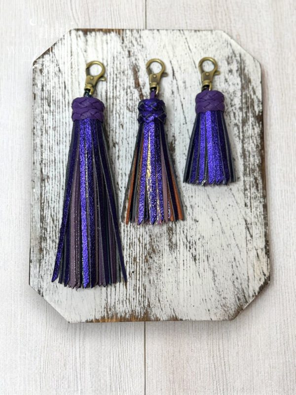 Product Image for  Amethyst Leather Tassel