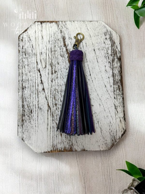 Product Image for  Amethyst Leather Tassel