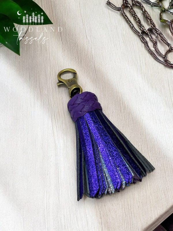 Product Image for  Amethyst Leather Tassel