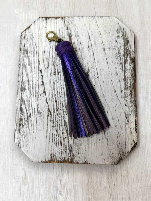 Product Image for  Amethyst Leather Tassel