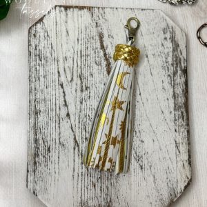 Product Image for  Celestial Gold Leather Tassel