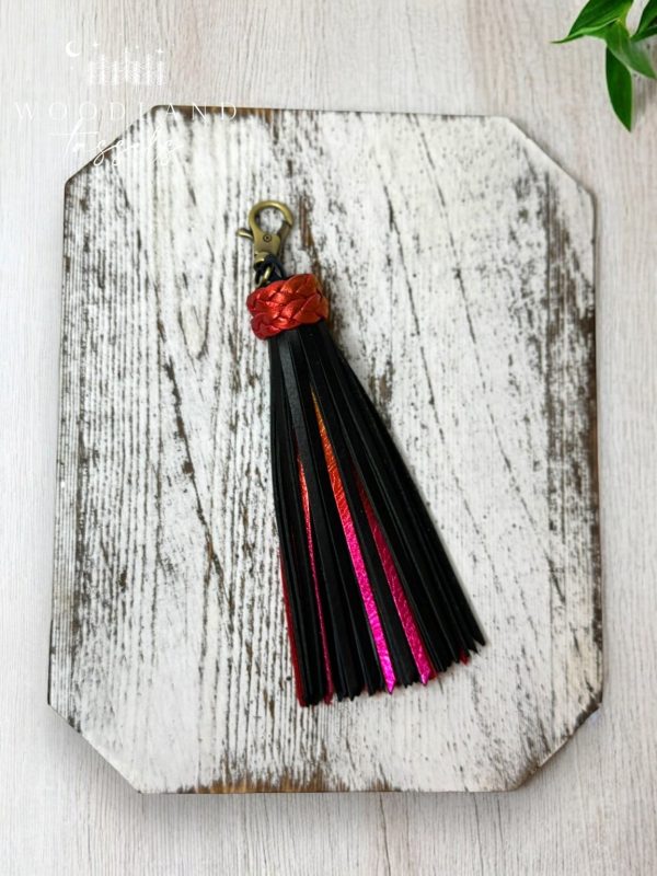 Product Image for  Goth Rainbow Leather Tassel