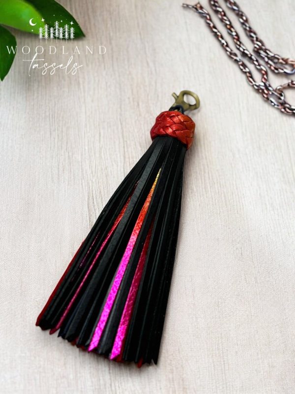 Product Image for  Goth Rainbow Leather Tassel