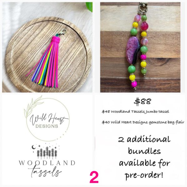 Product Image for  Neon Jumbo Leather Tassels- Woodland Tassels x Wild Heart Designs