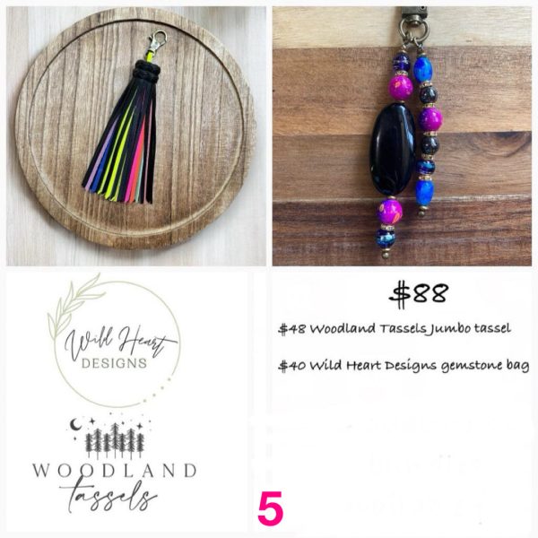 Product Image for  Neon Jumbo Leather Tassels- Woodland Tassels x Wild Heart Designs