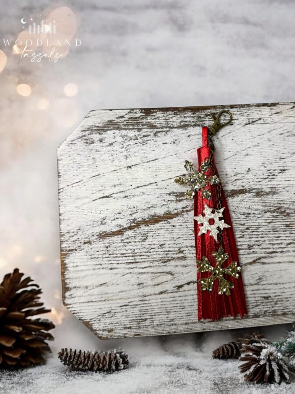 Product Image for  Snowflake Purse Charm and Tassel Set