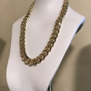 Product Image for  14k Gold Plated Miami Cuban Style Chain 24″