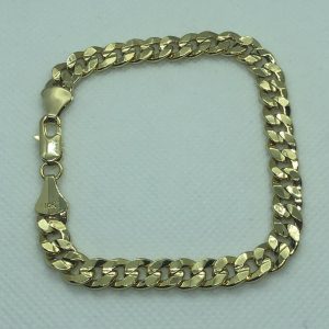 Product Image for  14k Yellow Gold Plated Cuban Bracelet 9″