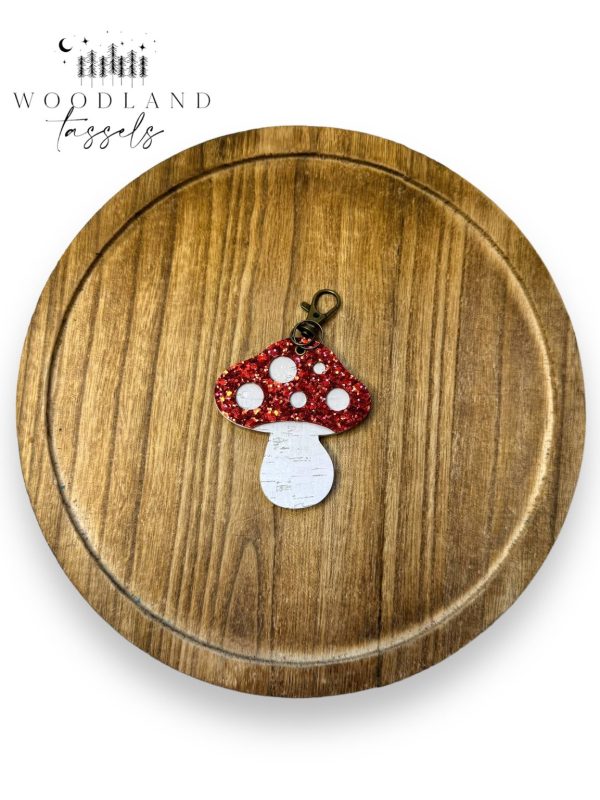 Product Image for  Mushroom Leather Purse Charm