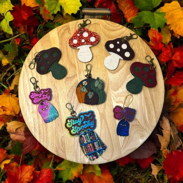 Product Image for  Mushroom Leather Purse Charm