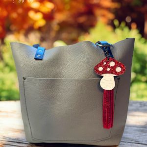 Product Image for  Mushroom Leather Purse Charm