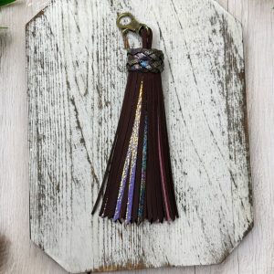 Product Image for  Merlot Mystic Leather Tassel